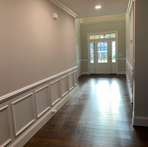 Picture Frame Molding Hallway Wainscoting