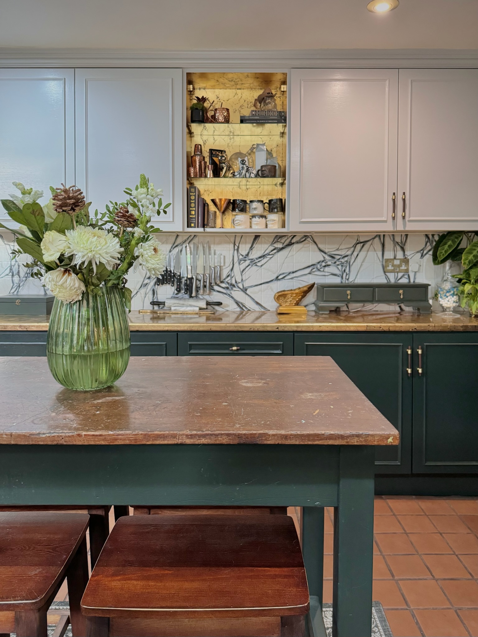 Kitchen transformation featuring CIRCA brass handles