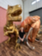 Gilded T.rex charity sculpture