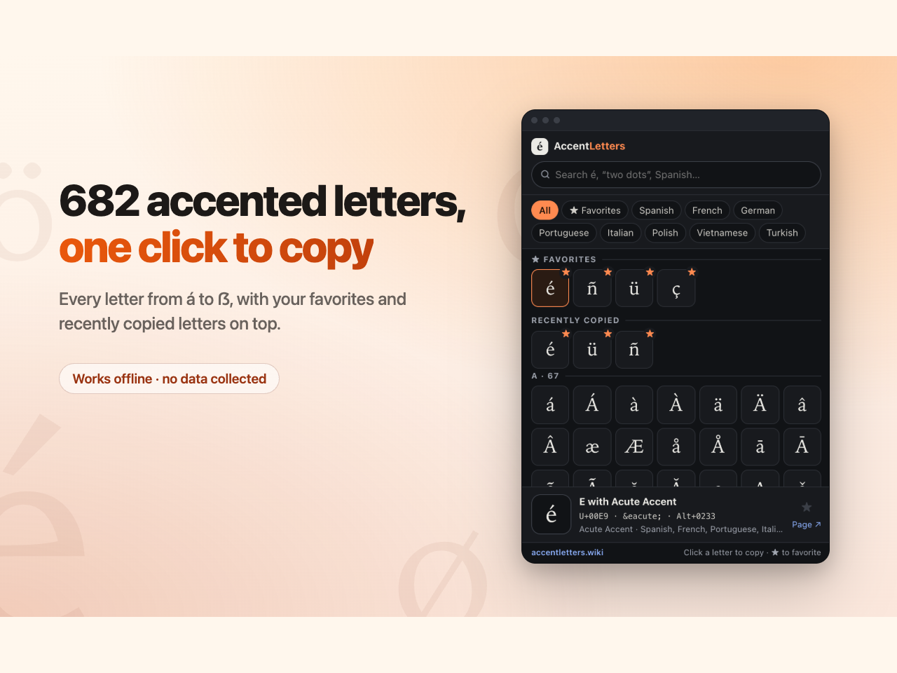 Accent Letters screenshot 2