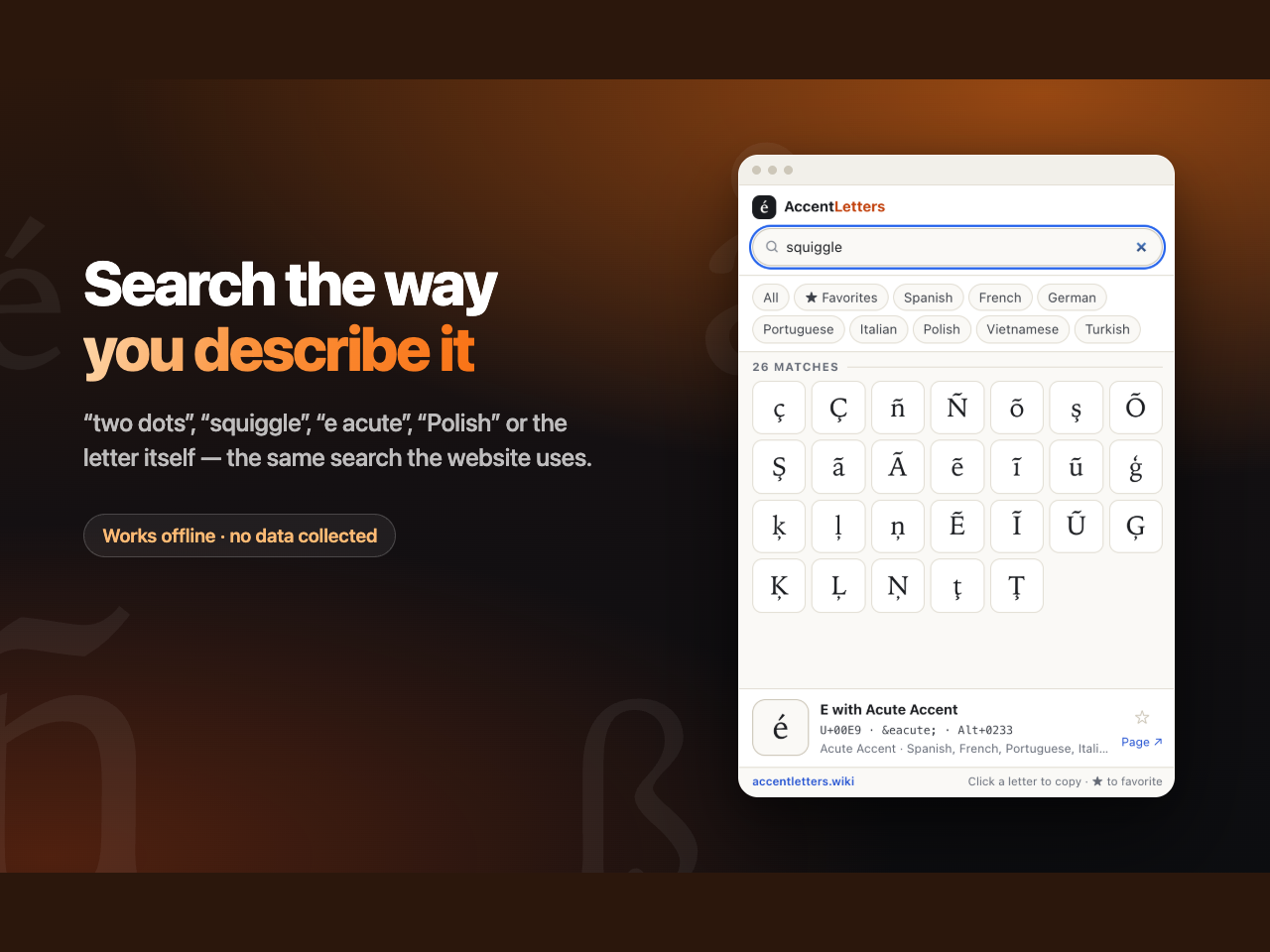 Accent Letters screenshot 1