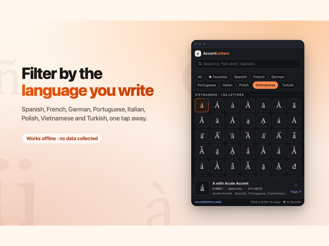 Accent Letters screenshot 3