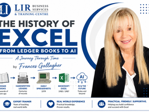 history of excel blog cover card