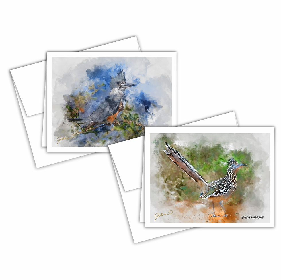Thumbnail: Watercolor Birds #2 Notecards
