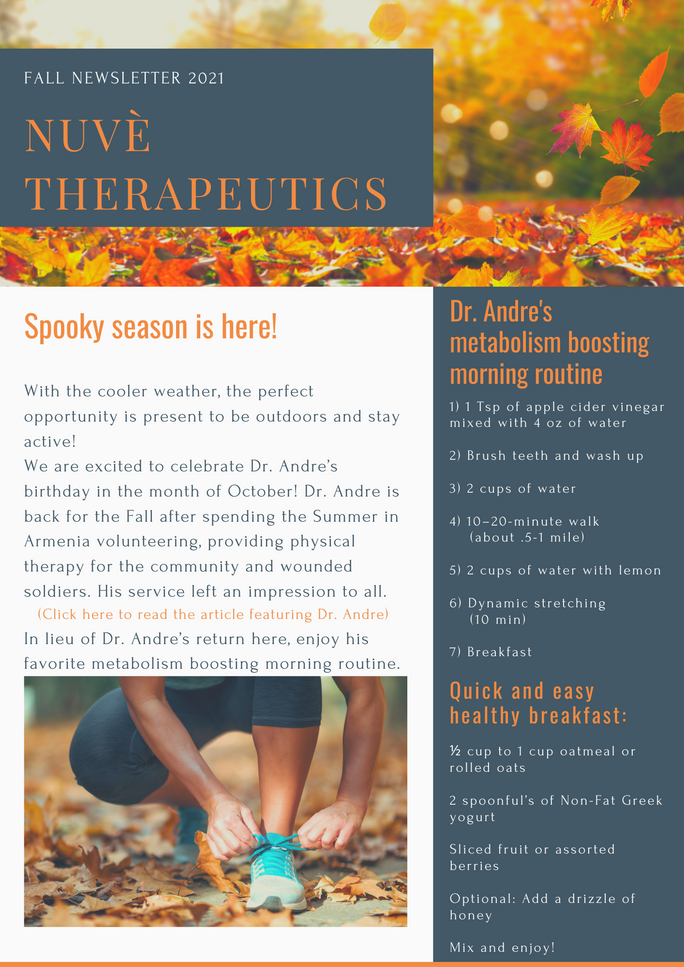 Nuvè Therapeutics Fall Newsletter