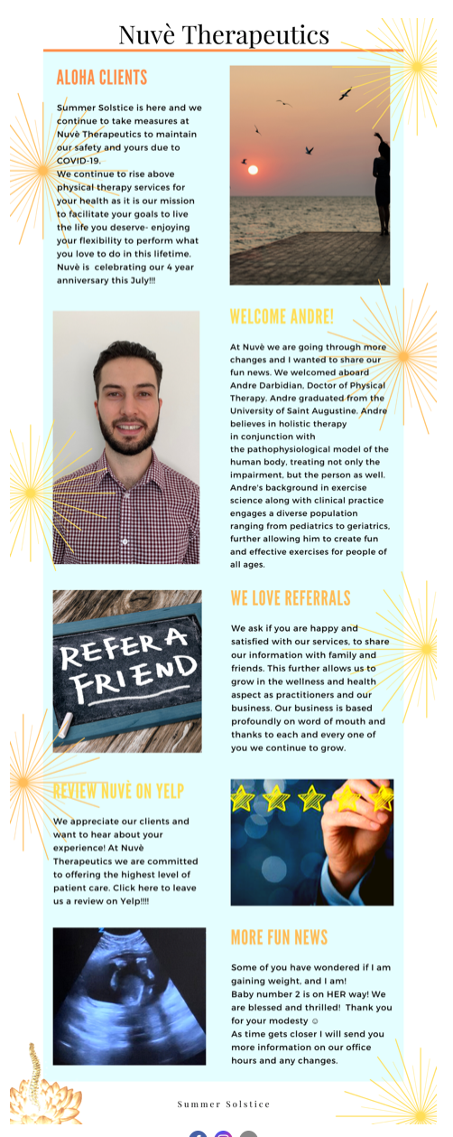 Nuvè's June SUMMER NEWS and FUN- read along!