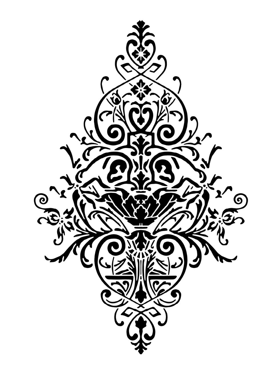 Miniatură: Sablon decorativ reutilizabil 3D Chandelier 50x70cm (6031)