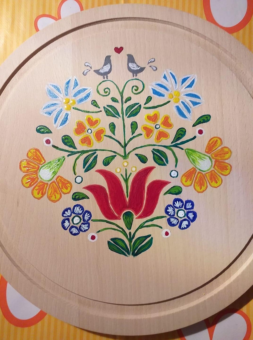 Miniatură: Sablon decorativ A4 Magy Folk (1023)