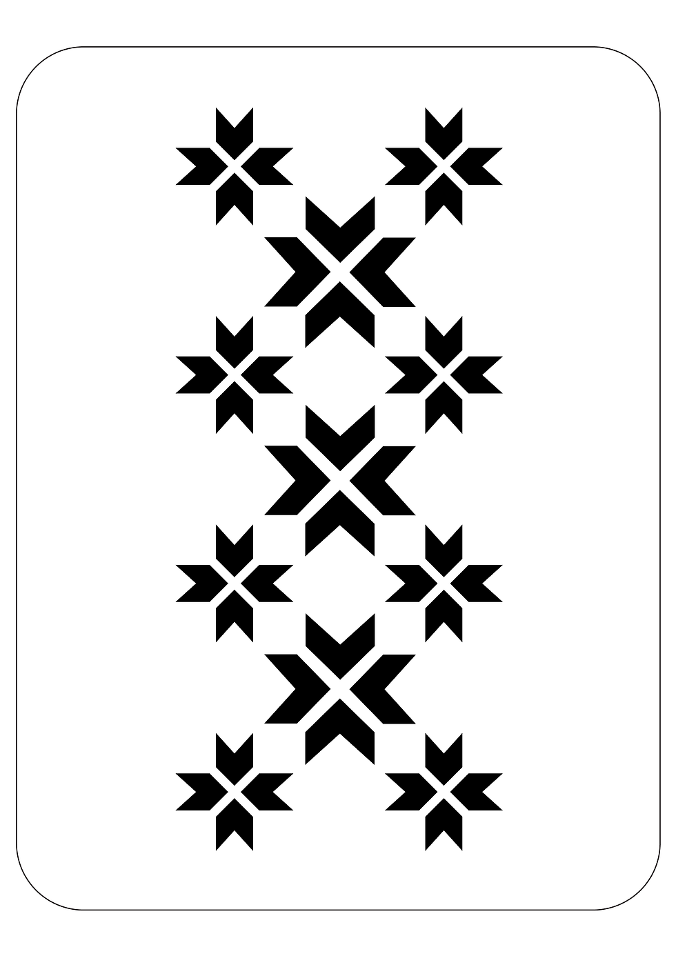 Miniatură: Sablon decorativ reutilizabil A4 - Corner flower (1276)