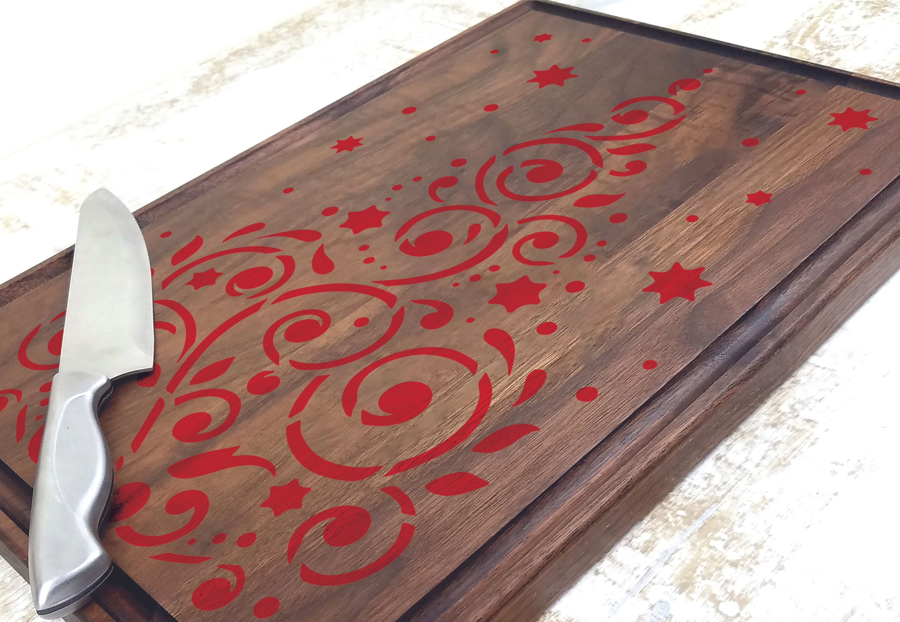 Sablon decorativ reutilizabil A4 - Brad (1135)
