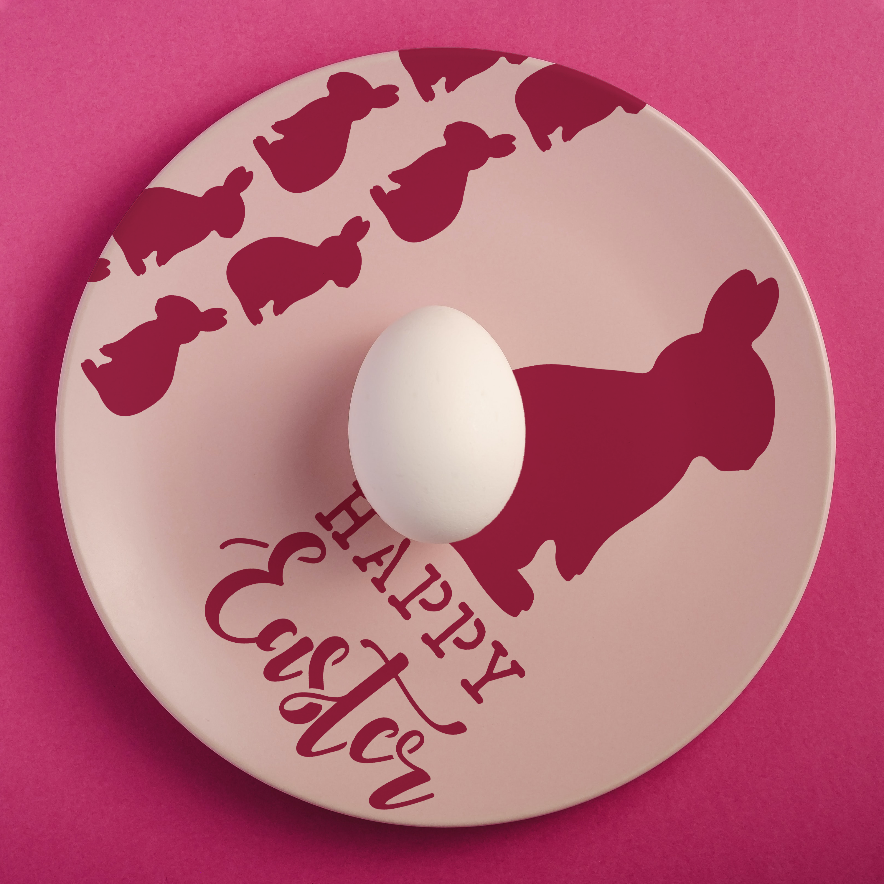Sablon decorativ reutilizabil A4 - Happy Easter Perched (1238)