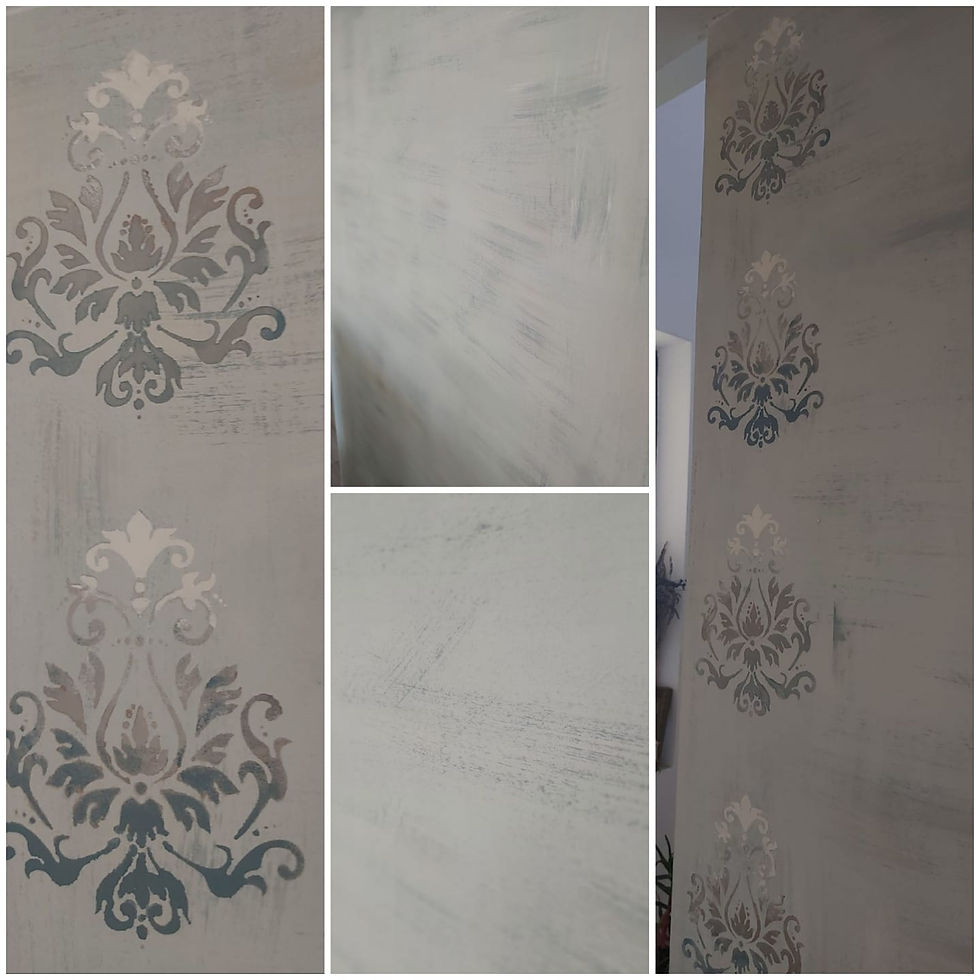 Miniatură: Sablon decorativ Damasc pab (1012)