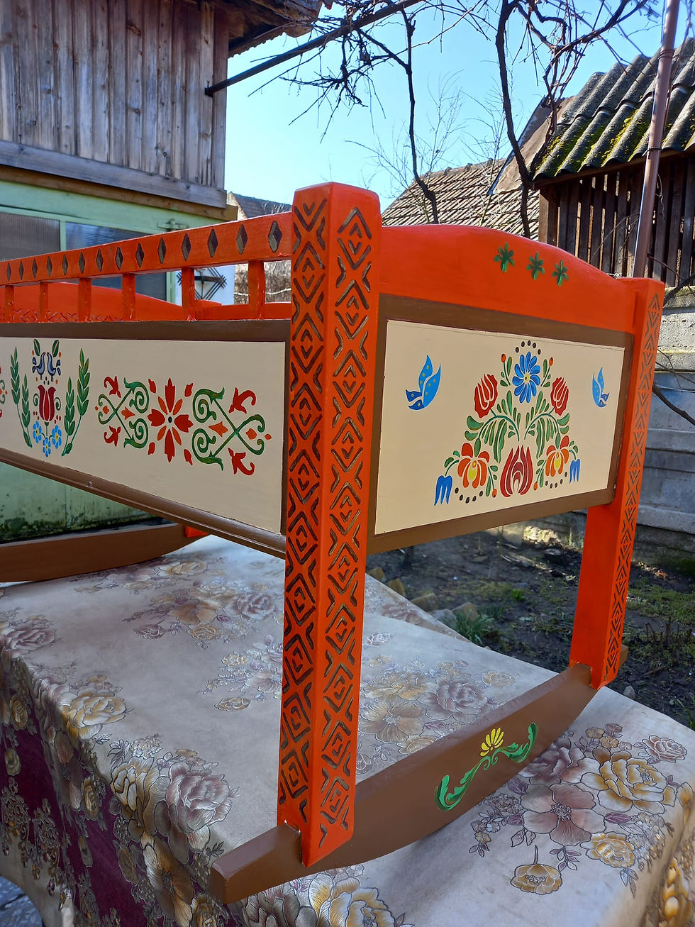 Miniatură: Sablon decorativ reutilizabil A4 - Folklore (1310)