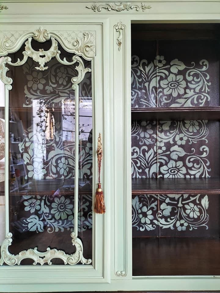 Miniatură: Sablon decorativ reutilizabil 3D Intricate Flower 50x70cm (6041)