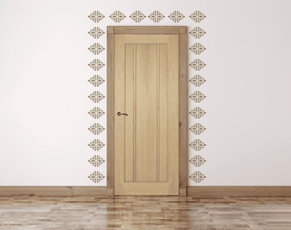 Miniatură: Sablon decorativ Simetric Tara 