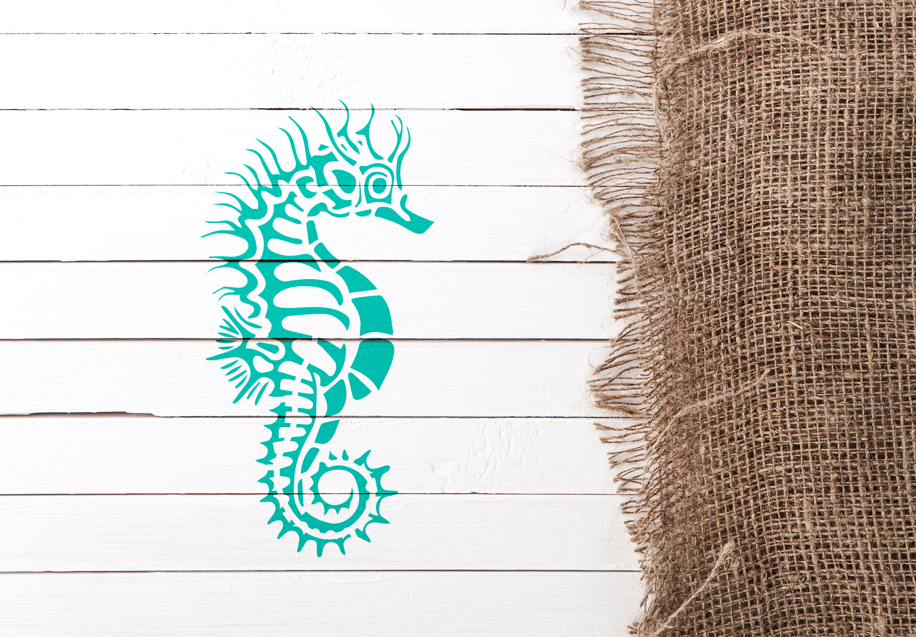Sablon decorativ reutilizabil - Sea Horse (1086)