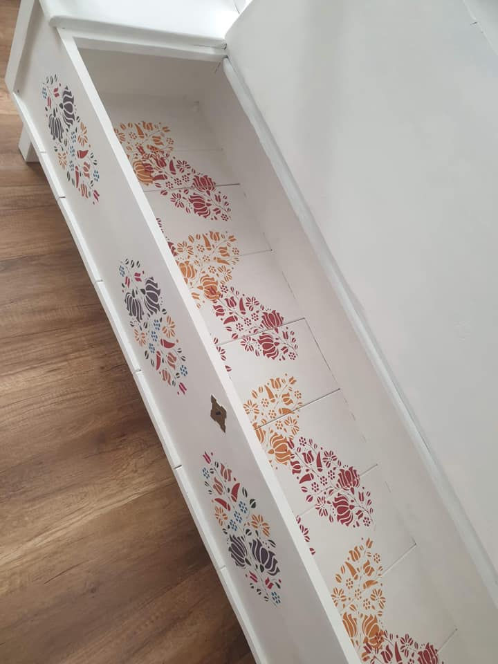 Miniatură: Sablon decorativ A4 Nemeti Folk (1027)