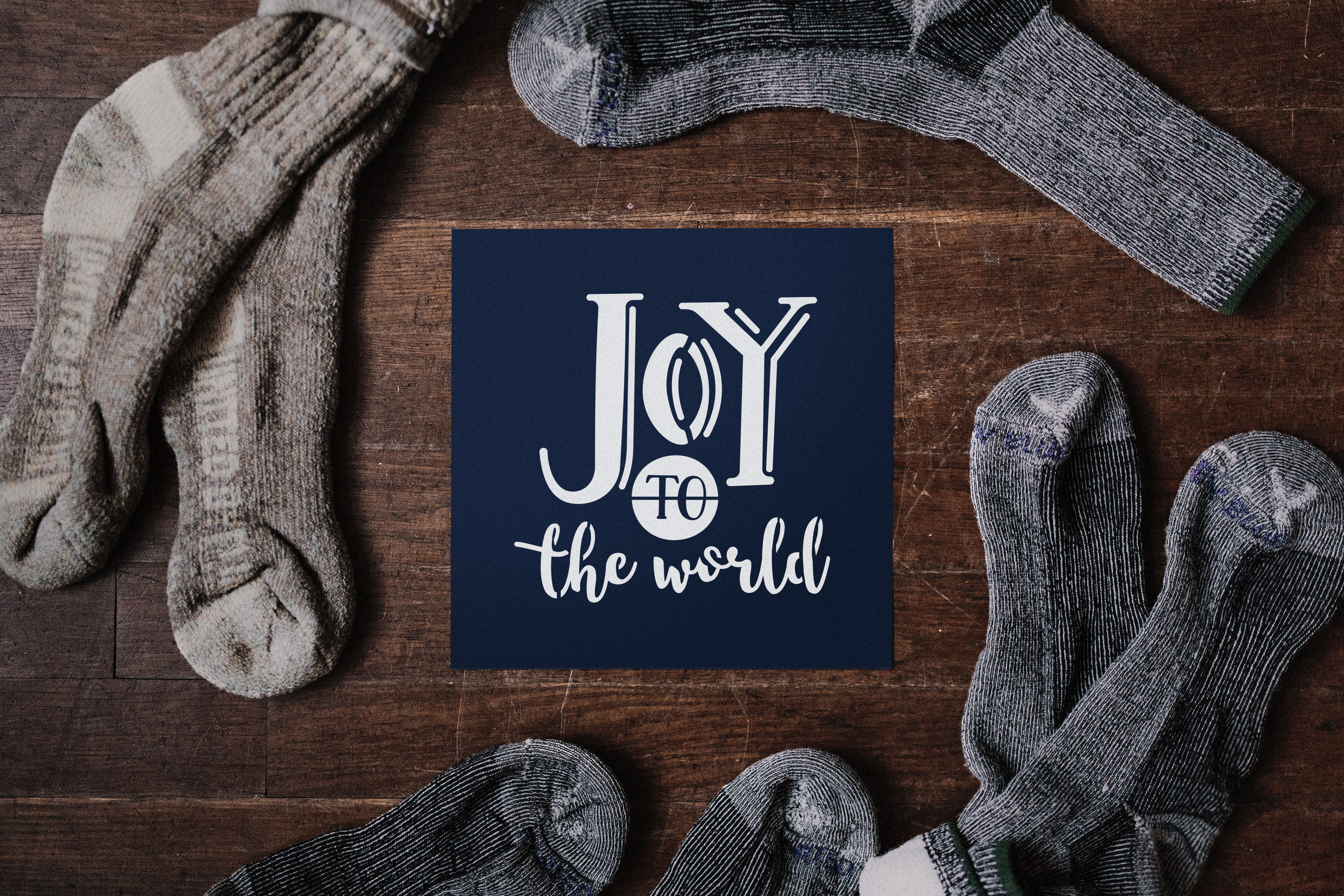 Sablon decorativ reutilizabil A4 - Joy to the world (1161)