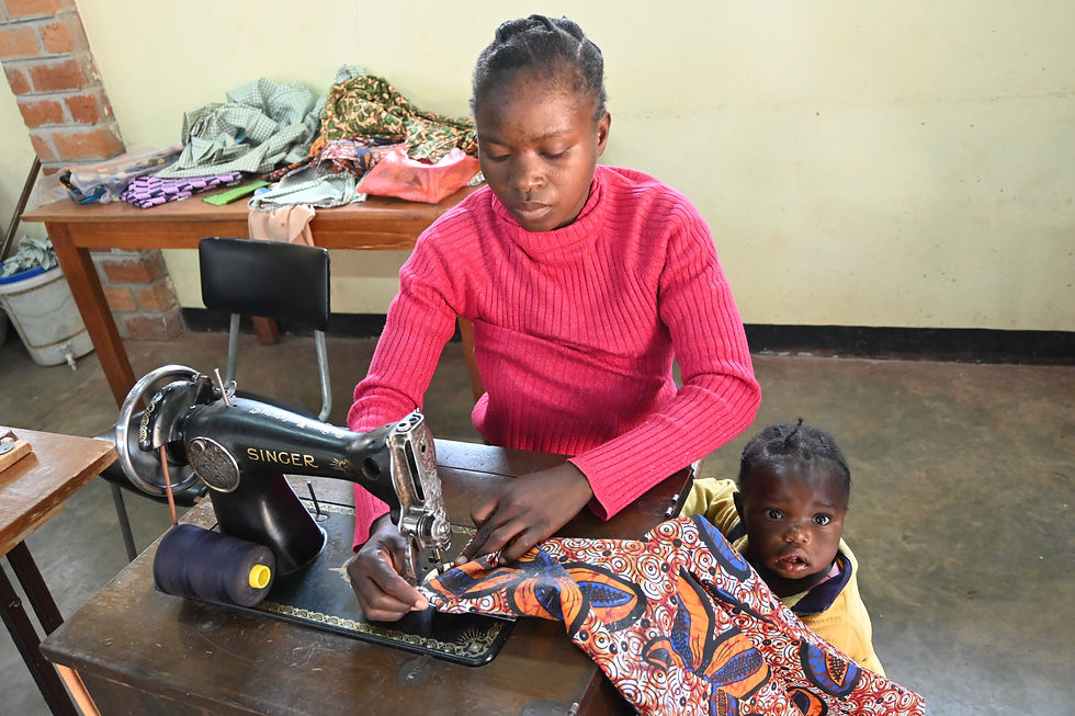 TWAM Singer sewing machines being used to train single mothers