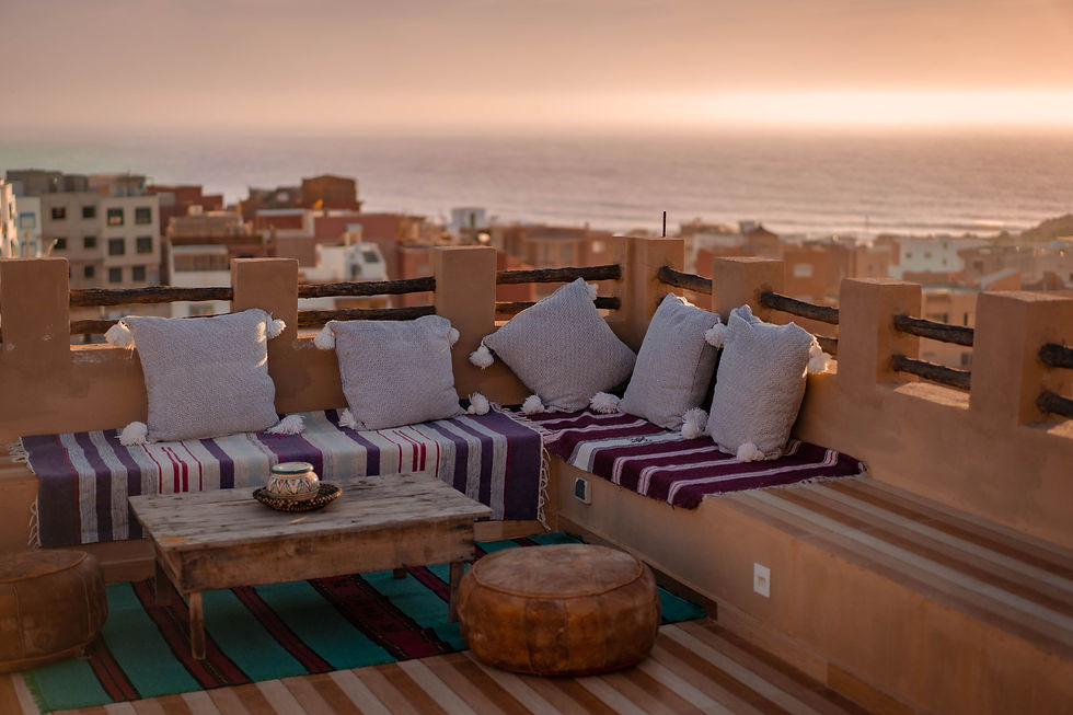 VUE OCEAN ROOFTOP LITTLE KASBAH IMSOUANE
