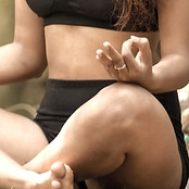 Morning rooftop yoga session at Little Kasbah