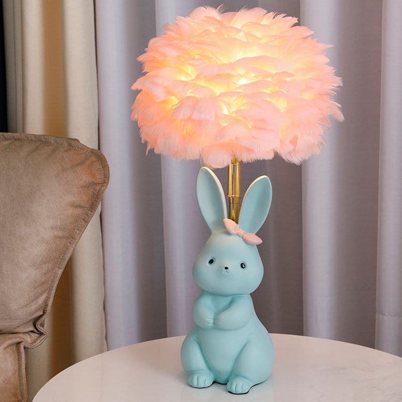 Thumbnail: Bunny Feather Table Lamp Desk Lamp | ORLUME