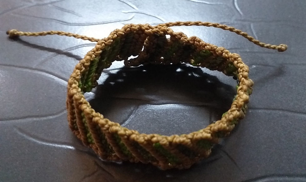 Miniatura: Pulseira Macramê Bicolor