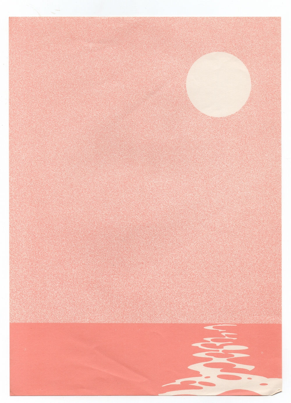 Papel de Carta Antigo Pink Moon