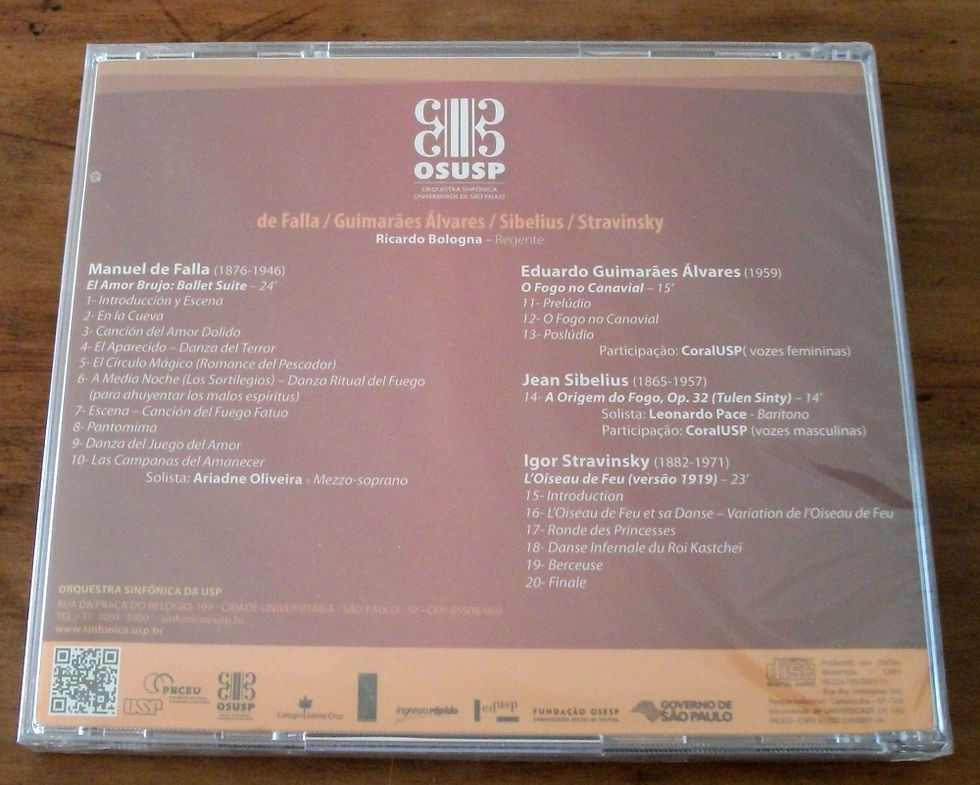 Miniatura: CD Osusp sob a regência de Ricardo Bologna
