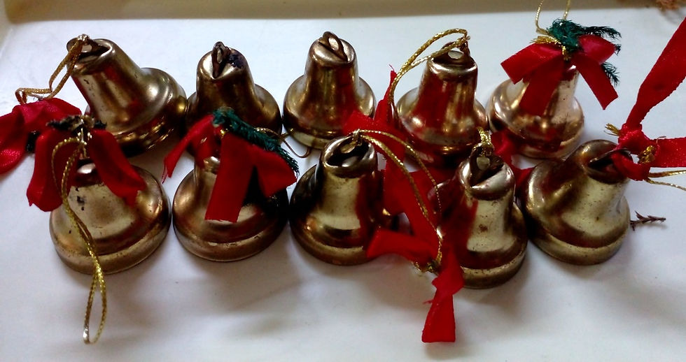 Miniatura: Sininho de Natal (lote com 10)