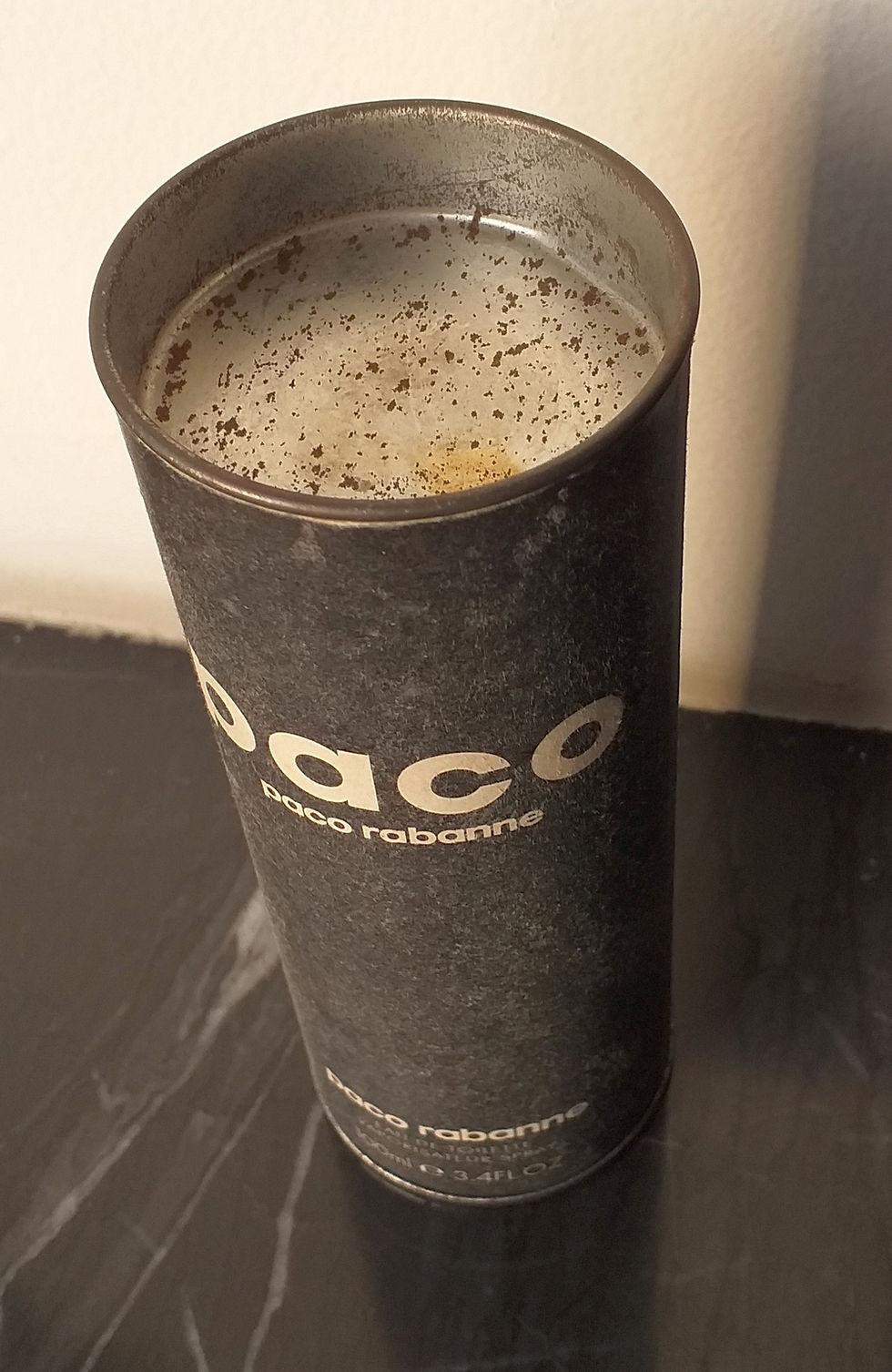 Miniatura: Lata e Embalagem de Paco Rabanne (Vazios)
