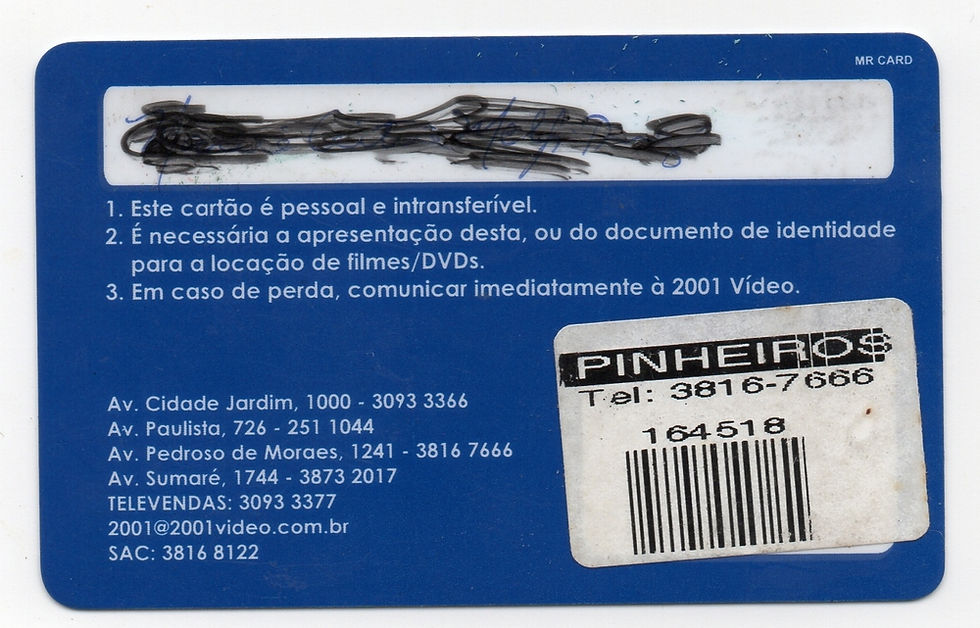 Miniatura: Cartão Membro 2001 Video