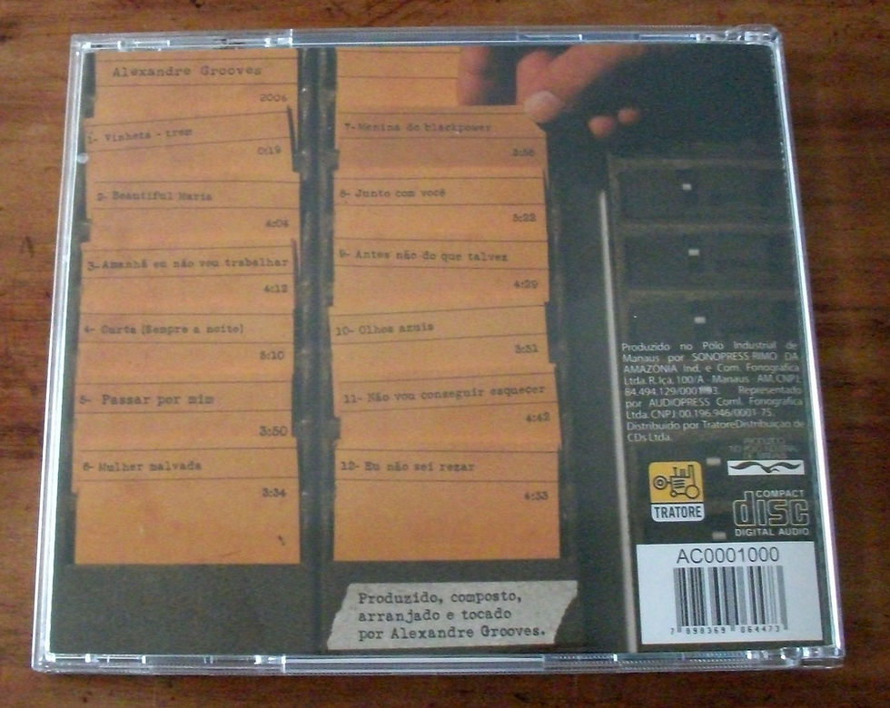 Miniatura: CD Alexandre Grooves - Amanhã Eu Não Vou Trabalhar