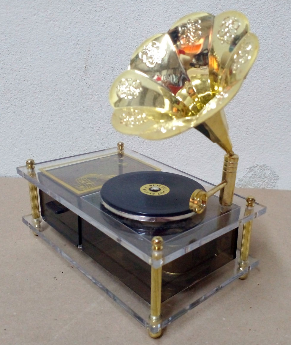 Miniatura: Porta Joia Musical Gramofone