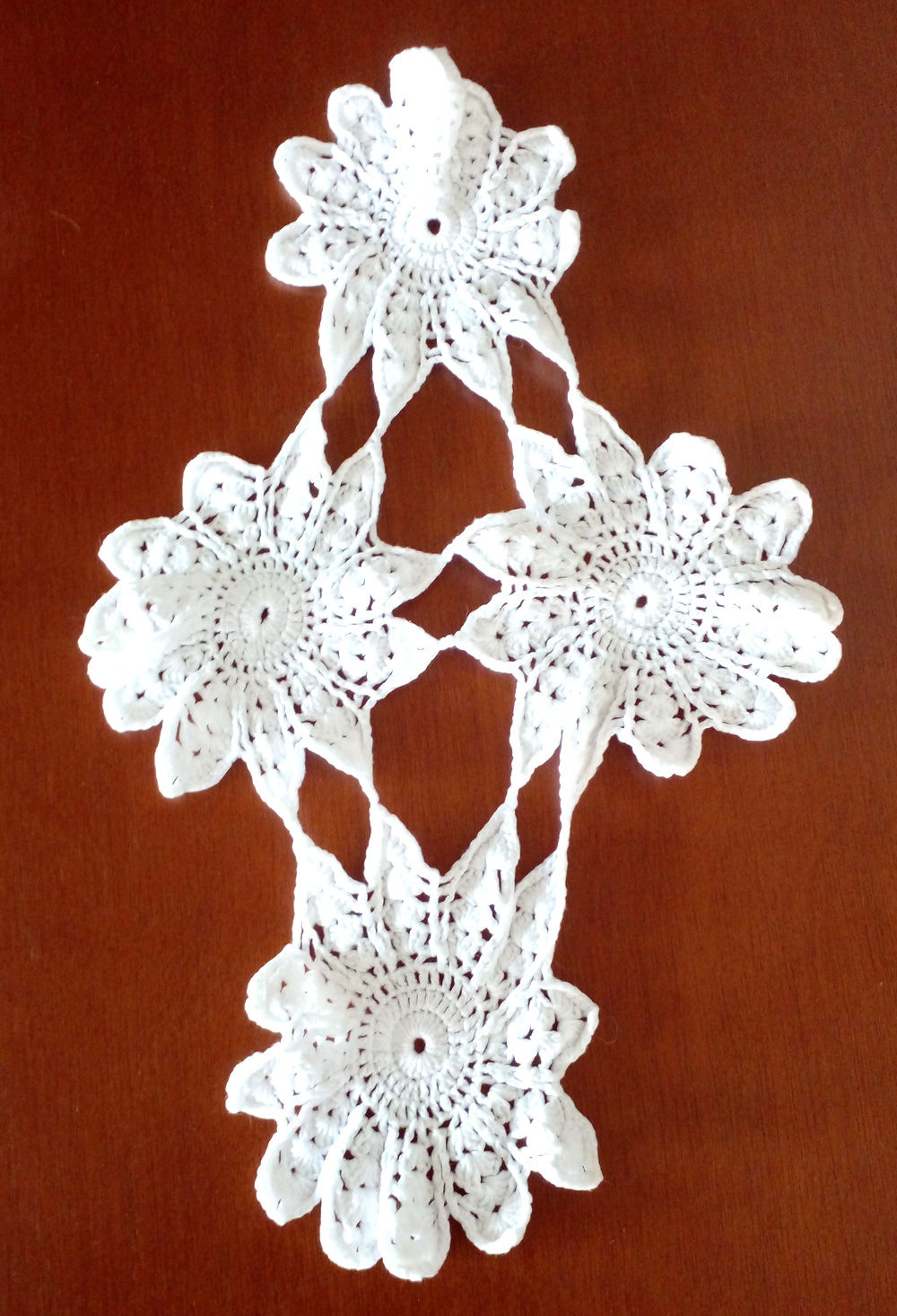 Kit 2 Toalhas de Crochê Losango BR