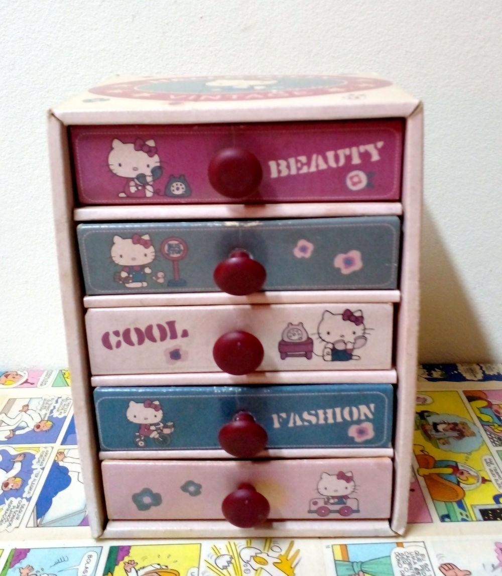 Gaveteiro Cartonagem Hello Kitty