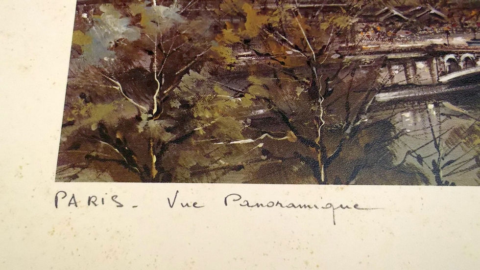 Miniatura: Gravura Paris - Vista Panorâmica