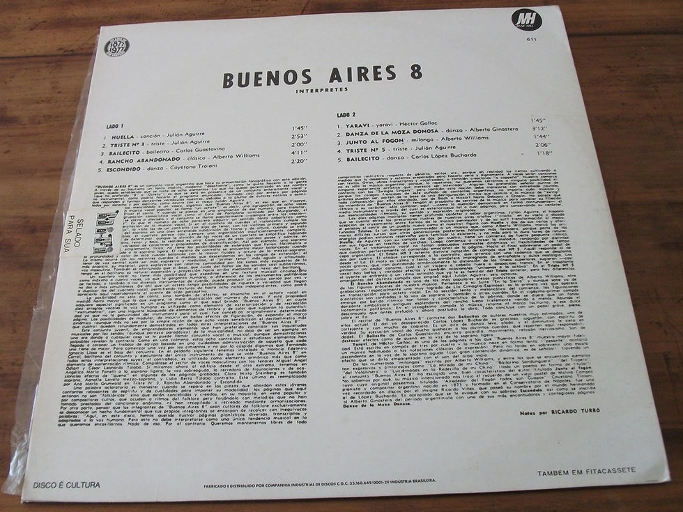 Miniatura: LP Buenos Aires 8 – Uma noite no Michelangelo