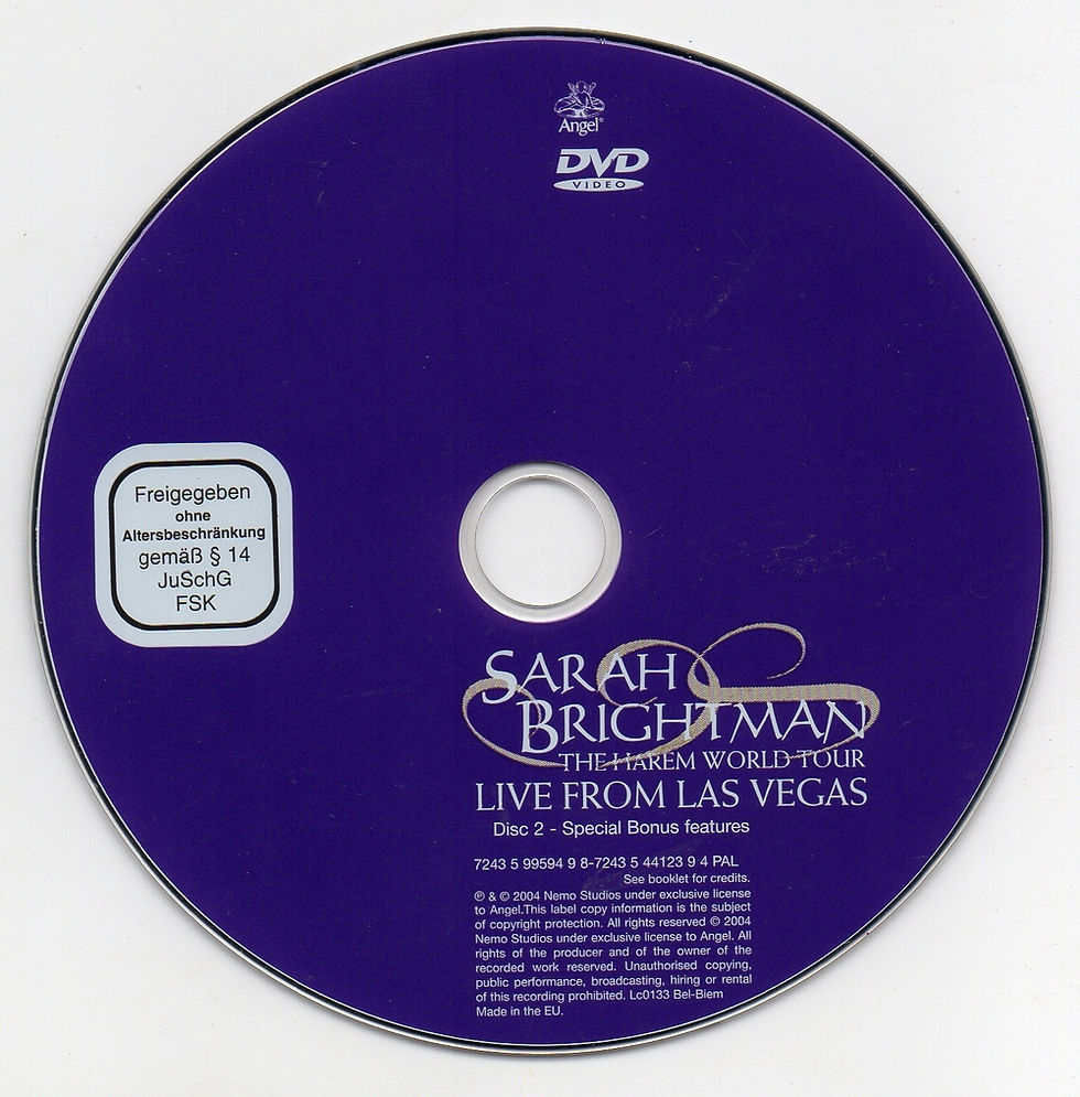 Miniatura: DVD Sarah Brightman - The Harem World Tour  Live From Las Vegas
