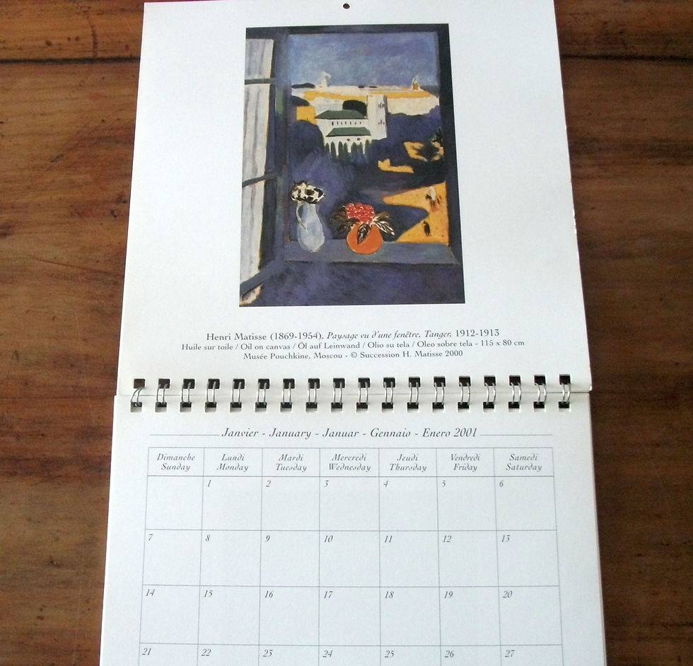 Miniatura: Calendário 2001 - Henri Matisse