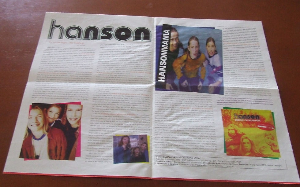 Miniatura: Revista Poster Rock in Sampa nº 1 Hanson