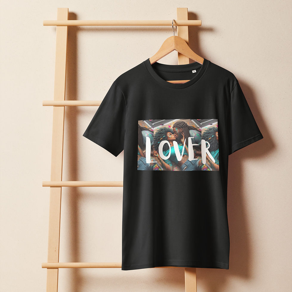 The Art of Black Love Unisex organic mid-light t-shirt copy