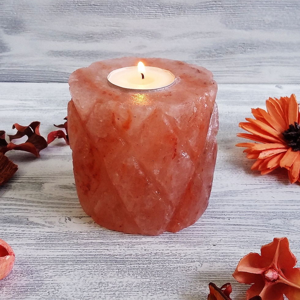 Миниатюра: Подсвечники из гималайской соли 1-2 кг (свеча в комплекте)