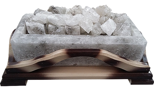 Миниатюра: Соляной КАМИН 13-15 кг  из Белой соли Размеры h22*42*25см