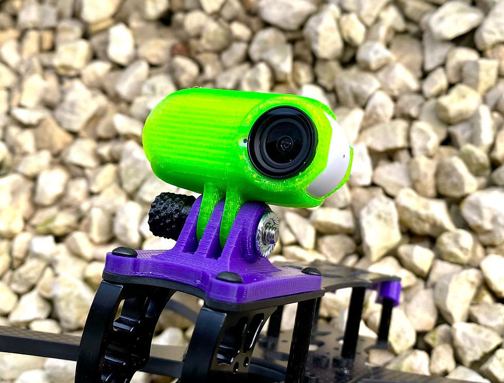 3DPOWER Universal Insta360 GO 2 FPV Case for Stock GoPro Mount base