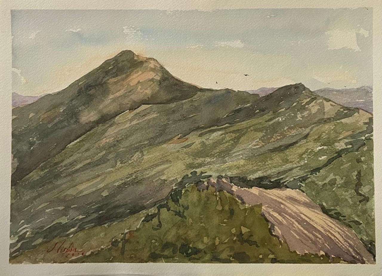 Monte Verde-MG. Aquarela sobre papel J. Lisboa. 26X36cm