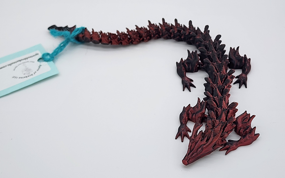 Thumbnail: 3D printed dragon