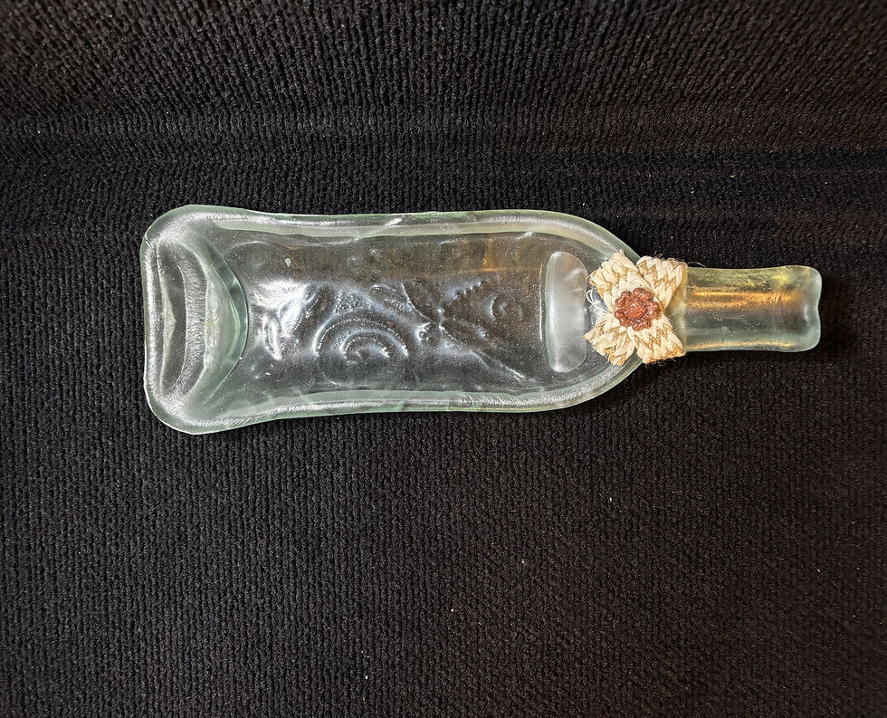 Glass Dragonfly hor d'oeuvres Tray