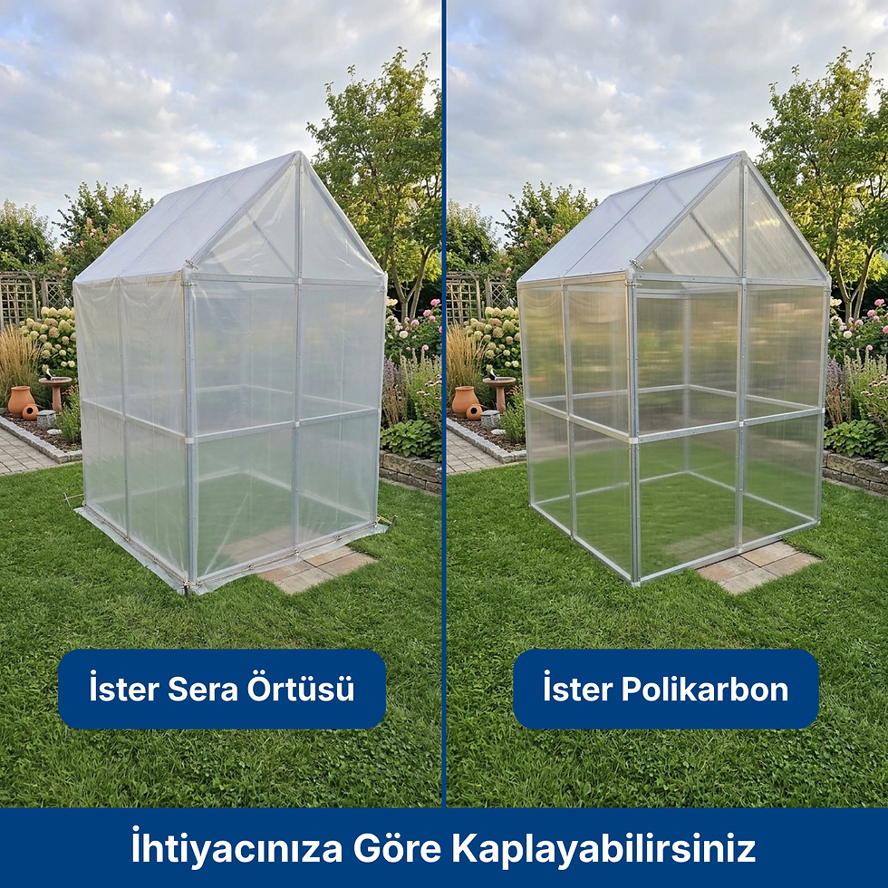 Küçük resim: Profimod® Galvaniz Profil 6.8 m² Likya Medium Modüler Sera İskeleti