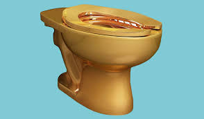 18k Gold Toilet